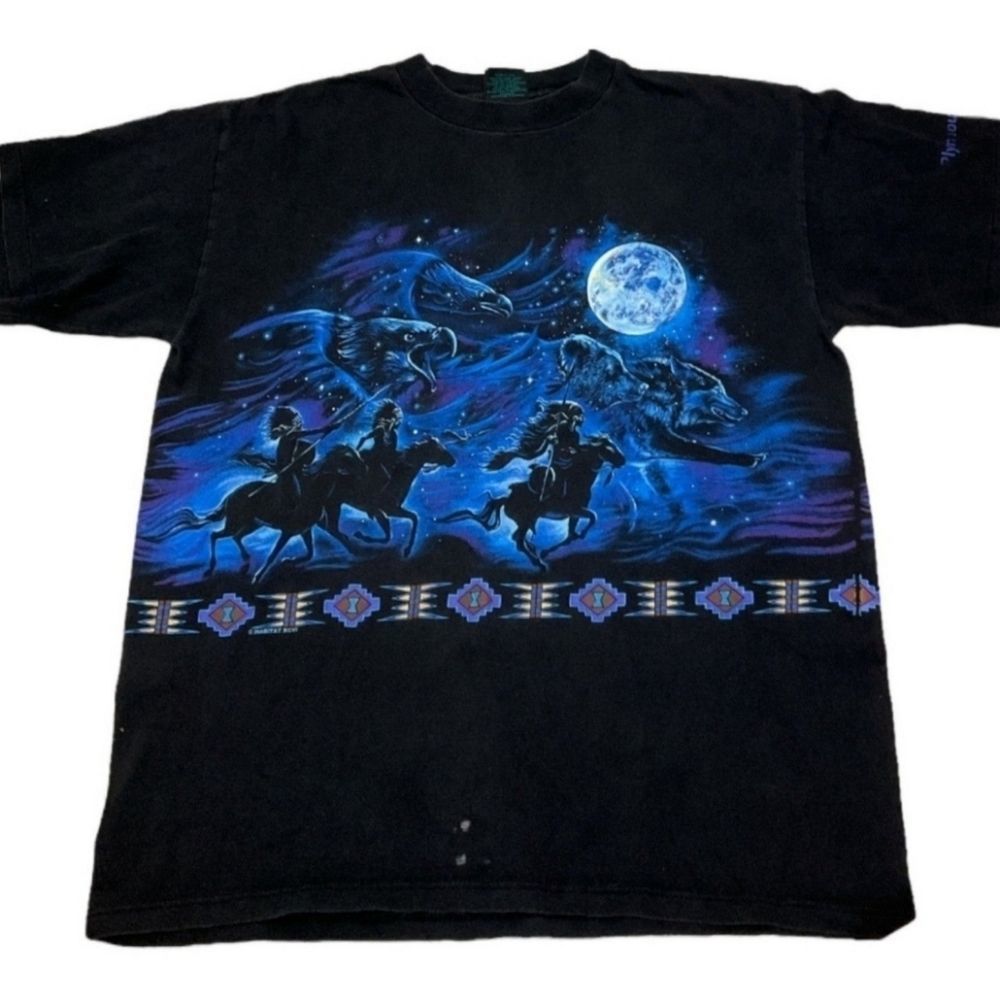 Habitat Vintage Eagles Horses Graphic tee size Large